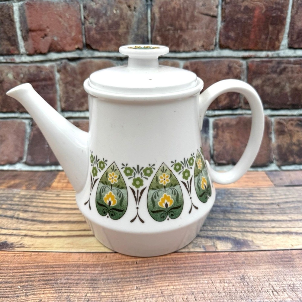 Noritake Progression China Palos Verde 9020‎ Japan Teapot Mid Century Modern MCM